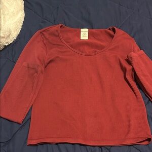 No Boundaries Rust Long Sleeve Shirt